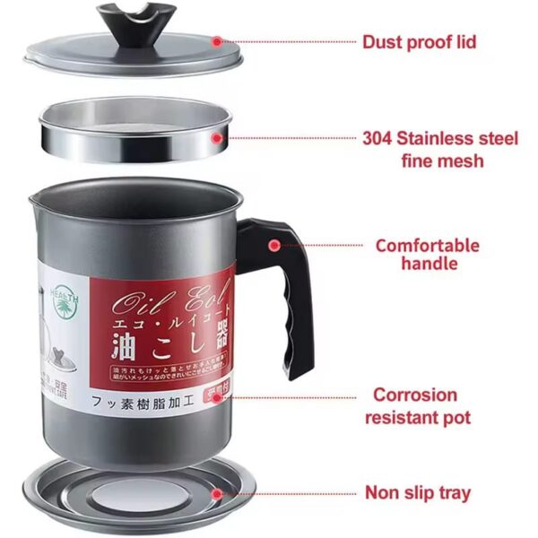Kitchen Oil Filter Pot