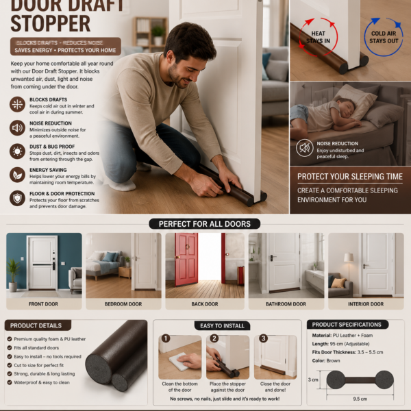 Under Door Draft Stopper