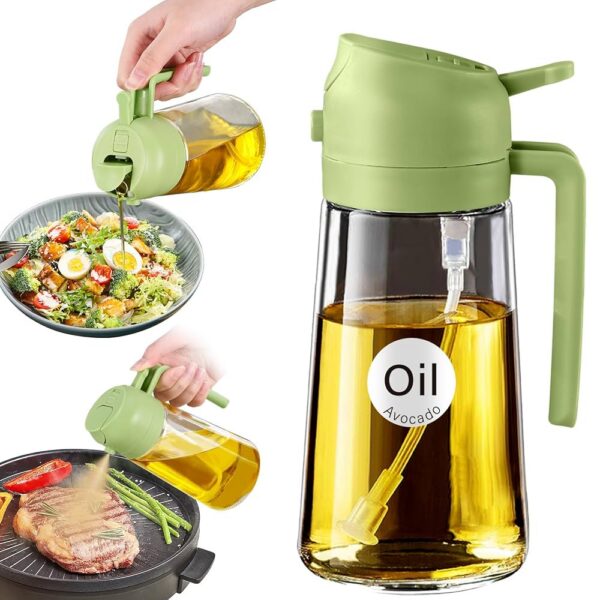 2in1 Kitchen Oil Kettle Spray Bottle